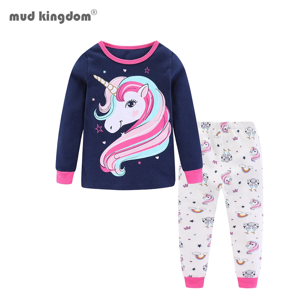 Good Deal Kids Sleepwear Pajama-Set Mudkingdom Girls Boys Children Clothes Cute Print Cartoon-Printing NyoXMLVka