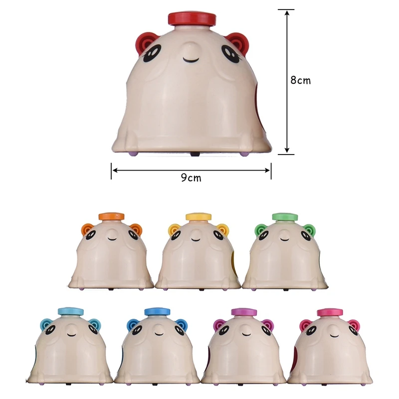 8 шт./компл. красочные стильная футболка с изображением персонажей видеоигр Deskbell Мышь-Форма ручные колокольчики колокольчик ручной перкуссионные колокольчики комплект музыкальная игрушка для детей