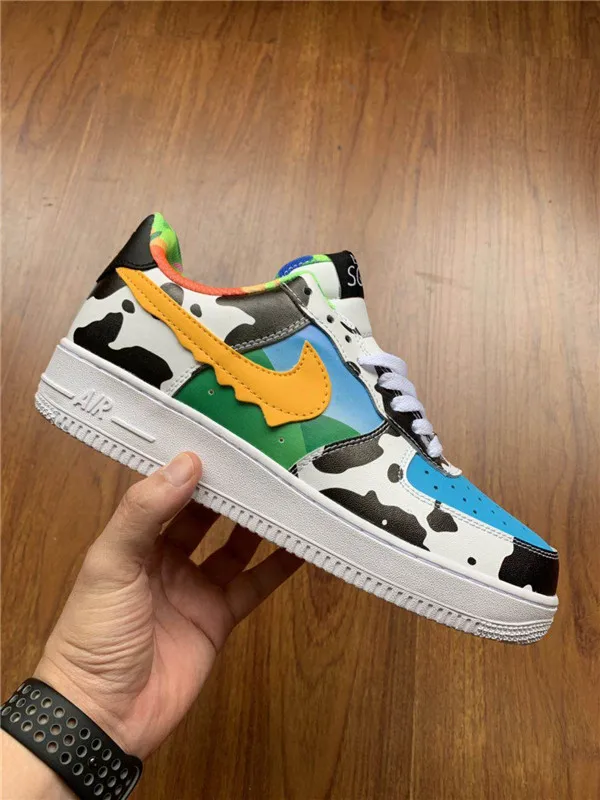 NIKE Air Force 1 bajo estampado de vaca de las mujeres superiores zapatos  de alta calidad deportes talla de zapatillas Eur 36 40|Zapatillas de  correr| - AliExpress