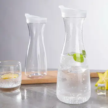 

1L Cold Water Kettles Transparent Acrylic Juice Jug Heat Resistant Beverage Ice Tea Container Kitchen Tool