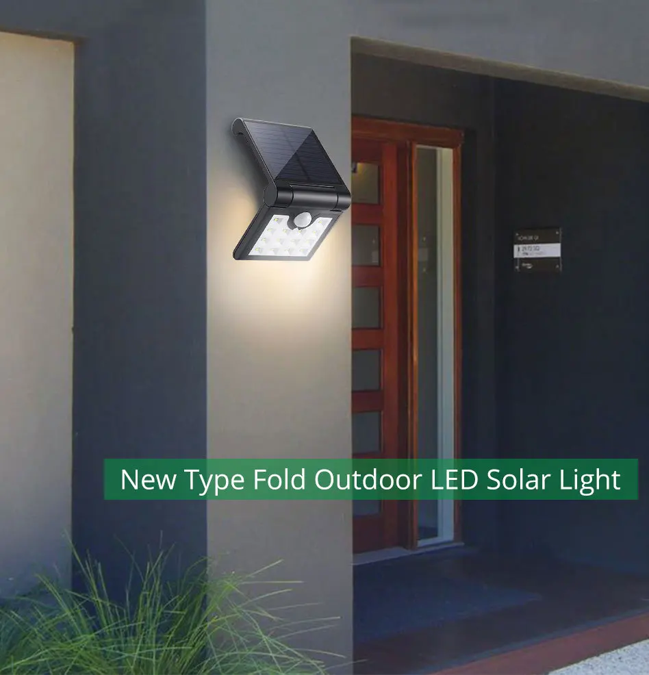 IP65 Outdoor Solar Led Lighting Home Garden Street Courtyard Solar Wall Lights Motion Sensor Lamp Modern Lithium Battery (3)