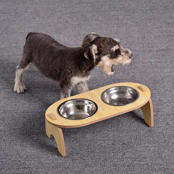 

Pet Dog Bowl Stainless Steel Cat Food Container Anti Slip Feeder Feeding Dishes Water Bowl