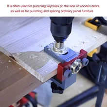 Gabarit de perçage de poche 3 en 1, gabarit de cheville en alliage d'aluminium 8/10/15mm, localisateur de Guide de perçage pour outil d'épissure de planche de bois 