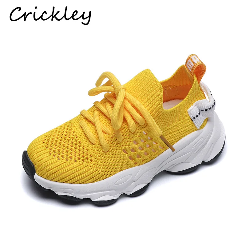 High Quality Fashion Children Sneakers Solid Mesh Breathable Kids Running Shoes Soft Sole Boys Girls Spring Autumn Casual Shoes