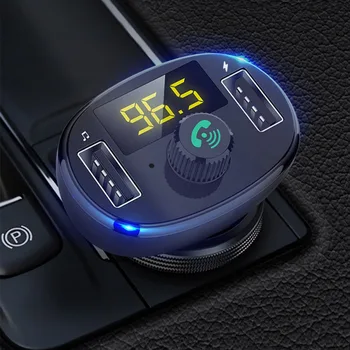 

BT23 Bluetooth Car Mp3 Hands-free Player Car Cigarette Lighter Fm Card Machine Digital Display Usb Car Charger Car