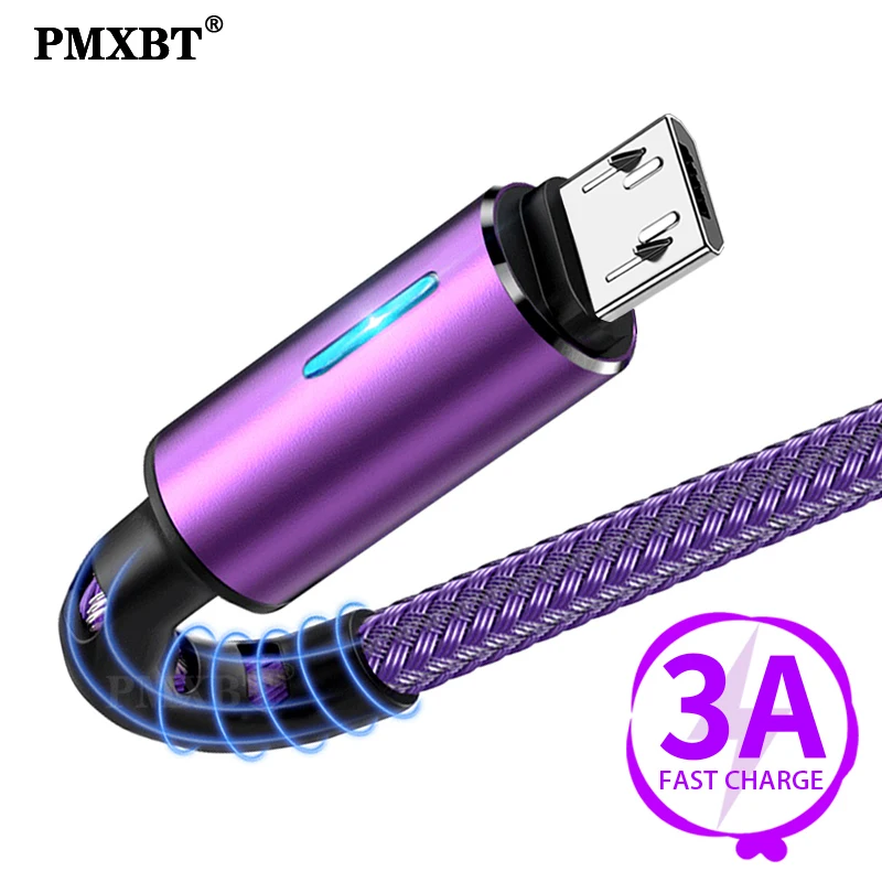 Кабель Micro USB для Android зарядный кабель телефона провод зарядки Xiaomi Redmi 5 Samsung S6 S7 Edge A3