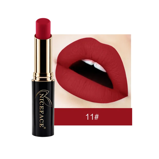 

24 Colors Matte Women Lipstick Labiales Beauty Make Up Long Lasting Waterproof Metallic Nude Lipstick Drop Shipping New TSLM1