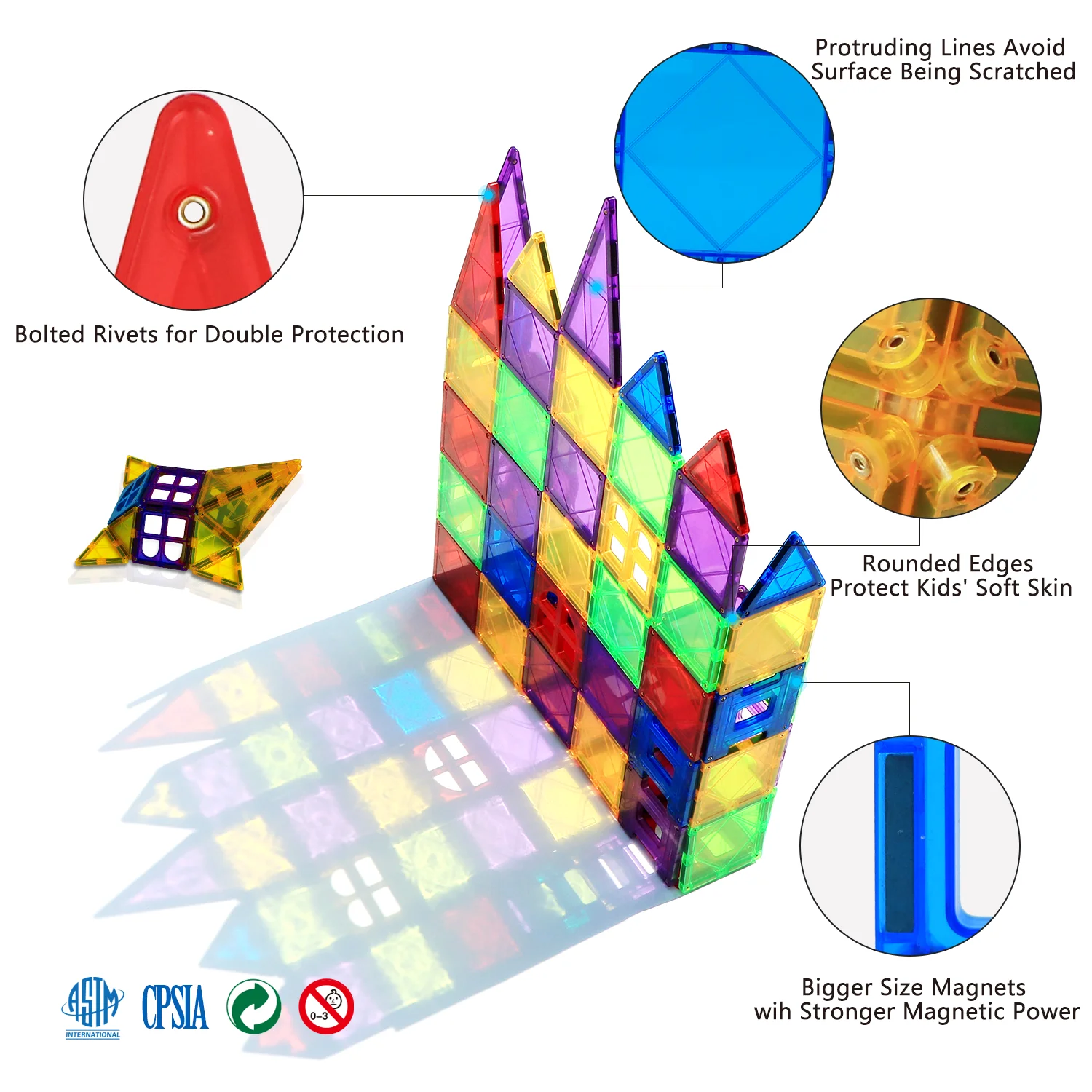 Magnetic Building Blocks Construction Set 6