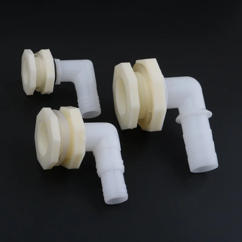 

1/2" 3/4" 1" to 20/25mm 90 Degree Elbow Drainage Connector Aquarium Fish Tank Drain Adapters Irrigation Water Pipe Joints