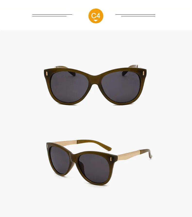 Модный дизайн кошачий глаз женские солнцезащитные очки стиль элегантные женские солнцезащитные очки ретро оттенки Oculos de sol Gafas UV400