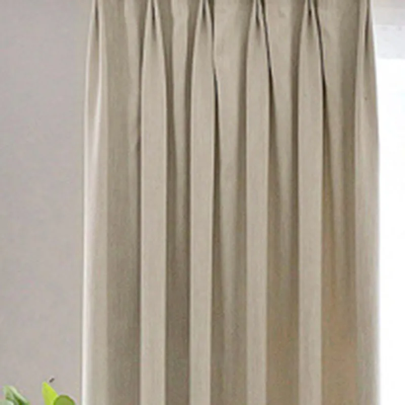 Роскошная Европейская занавеска s тюль для спальни плотная ткань бамбуковое волокно хлопковая ткань занавеска для гостиной на окно отвесная HM016B#30 - Цвет: Beige Coth