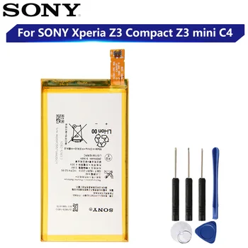 

Original Replacement Battery For SONY Xperia Z3 Compact Z3 mini C4 M55W D5833 D5803 SO-02G Z3 MINI LIS1561ERPC Genuine 2600mAh