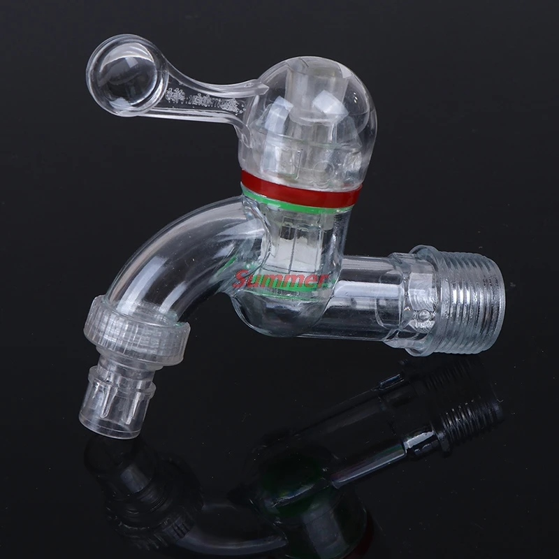 Hot Male Thread Faucet PC Water Tap Garden Irrigation Connector Washing Machine Water Valve Bibcocks Accessories 15mm 20mm