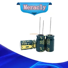 

3pcs/lot 450v 33uf high frequency low impedance 450v33UF aluminum electrolytic capacitor size 13*20mm 20%