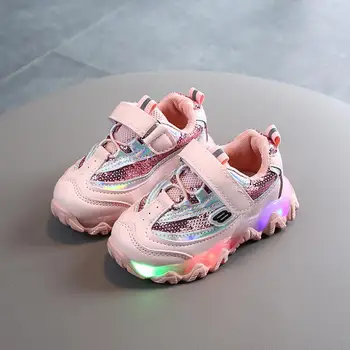 

New Luminous Sneakers Kids Shoes for Girl Glowing Sneakers Flashing Lights Up Shoes Children Lighting Shoes