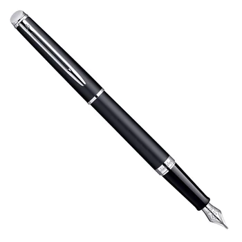 

Ручка перьевая Waterman Hemisphere Matt Black CT, толщина линии F, хром, перо: нержавеющая сталь