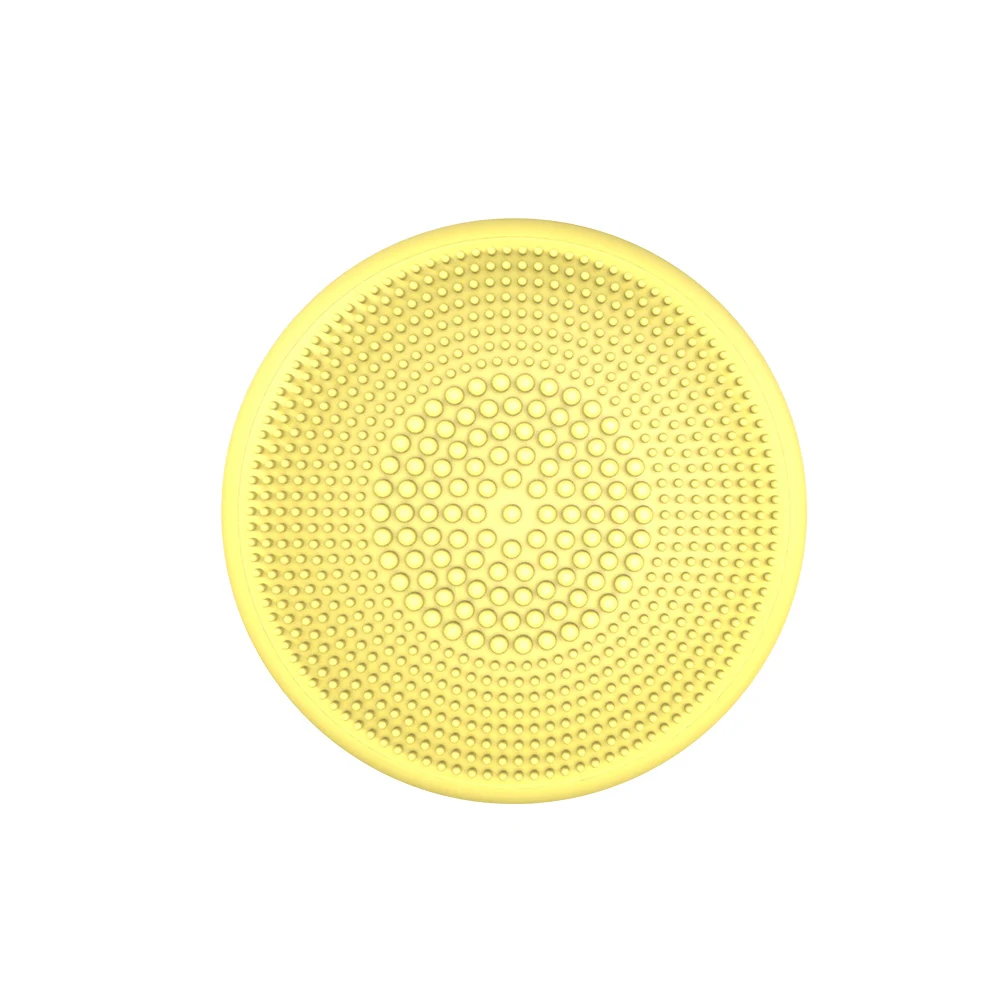 Yellow Силиконовая Подушечка для умывания лица, отшелушивающая щетка для удаления черных точек, щетка для чистки лица, электрическая usb-щетка для лица, Массажная щетка для глубокой чистки - Цвет: Yellow