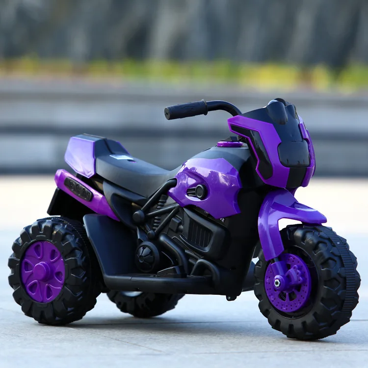 Детский Электрический трехколесный велосипед Многофункциональный унисекс может сидеть детская Игрушечная машина - Цвет: purple