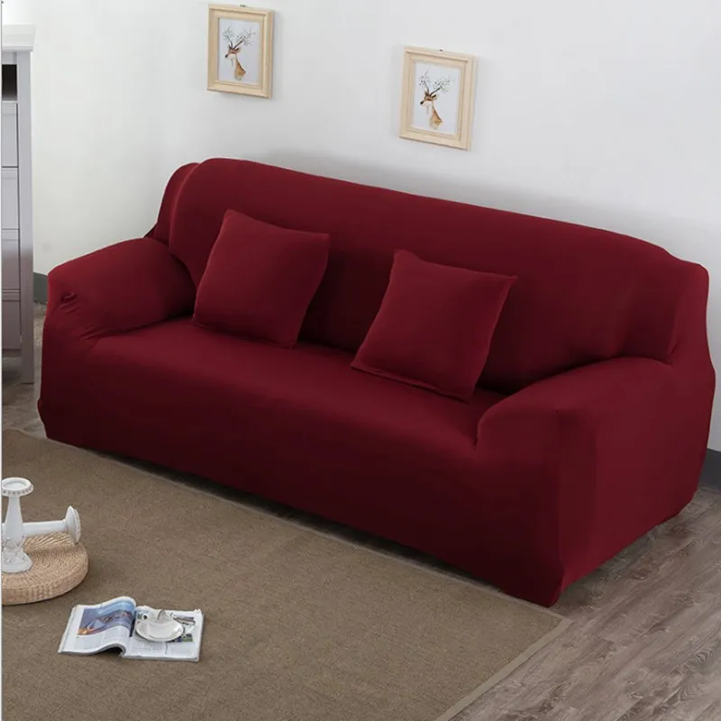 Najtaniej Prosta sofa pokrywa dla Woonkamer Elasticiteit antypoślizgowe banku Hoes Universele Spandex Case dla elastyczny pokrowiec na sofę 1 2 3 4 pryszcze