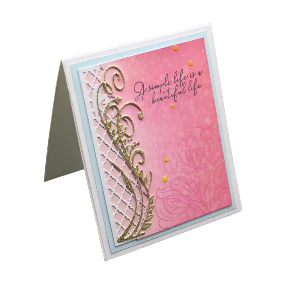 Invitation Lace Background Card Craft Metal Cutting Dies Cut Die Shape Decoration Scrapbooking Dies - 4.0003E+12