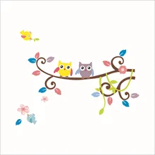 Amazon цветной мультфильм Настенный декор Сова Детская комната наклейки на стену [напрямую от производителя ] ZY1016