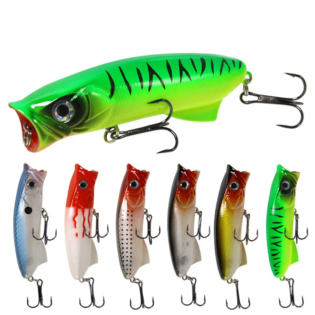 

Water surface wave climbing 8cm/11.3g feather hook fake soft plastic artificial Floating type fishing accessories Bionic bait f3