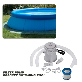 

Electric Swimming Pool Filter Pump Filter Set Outdoor Pool Circulation Pump Kits Swimming Portable Outdoor Elements