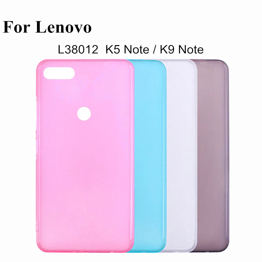 2 шт. чехол для lenovo K5 Note L38012 K9 задняя крышка Ультратонкий Мягкий ТПУ ударопрочный |