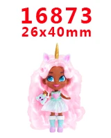 16873 30 шт мультфильм персонаж плоское украшение из смолы PR 15614 - Цвет: 16873