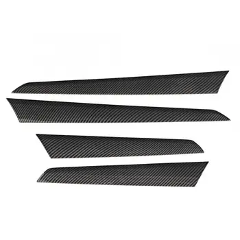 

4pcs Left Drive Texture Interior Door Panel Cover Fit for Benz C Class W204 2008 2009 2010 2011 2012 2013 2014 Carbon Fiber
