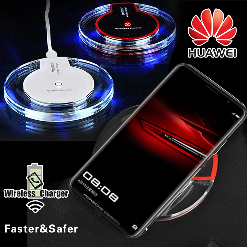 

KK&LL QI Quick Wireless Charger USB Fast Charging Pad Dock For Huawei P30/P20 Pro/P30Pro/Mate 20 P/W3/XiaoMi MIX 2S/MIX 3/Mi 9