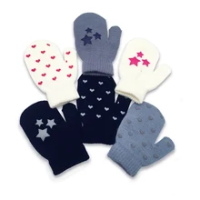 Новое поступление детские вязаные перчатки утепленные варежки детские Handschoenen милый, для новорожденных и малышей, для мальчиков и девочек осень-зима теплые перчатки