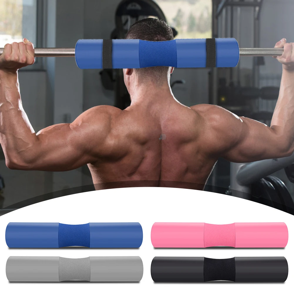 Foam Padded Barbell Bar Cover Squat Pad Weight Lifting Shoulder Back Fitness UK 