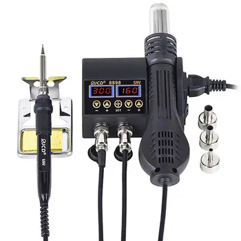 

New 8988 Double Digital Display Electric Soldering Irons DIY Hot Air Gun Better BGA SMD Rework Station