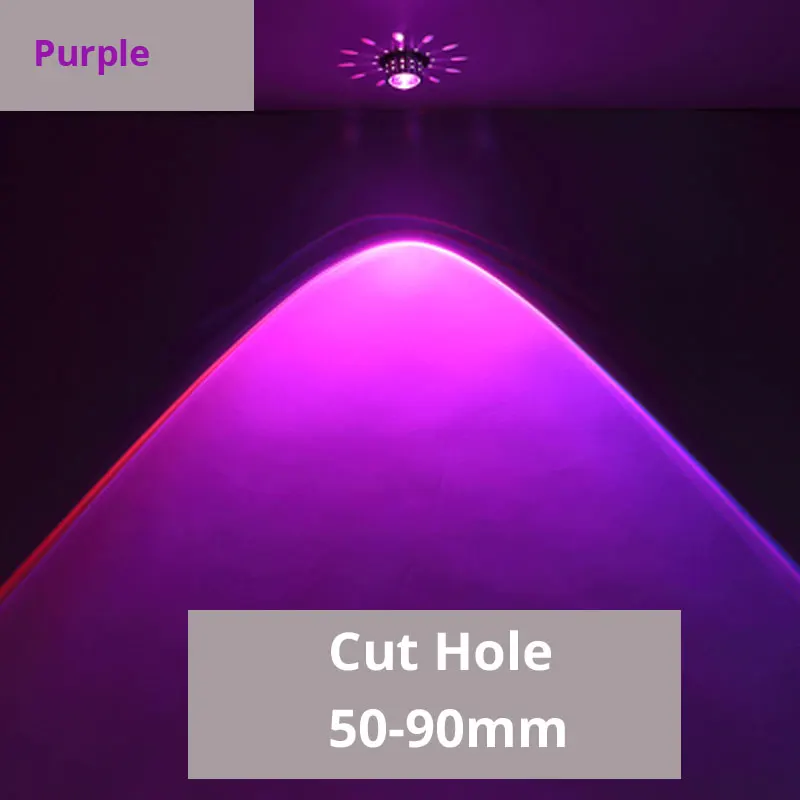 Purple Светодиодный настенный светильник 3W RGB с пультом дистанционного управления декоративный хрустальный светильник красочный Небесный светильник Гостиная Диван ТВ задний настенный светильник - Цвет абажура: Purple