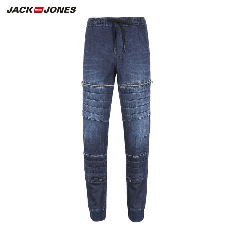 JackJones мужские осенние модные с низким вырезом зауженные ноги удобные джинсы на молнии 218332556