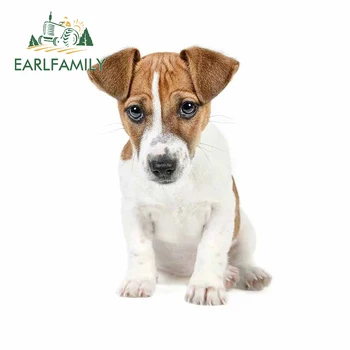 

EARLFAMILY 13cm x 9.4cm For Jack Russell Terrier Vinyl Car Wrap Decals Waterproof Stickers Car Styling Laptop Accessories