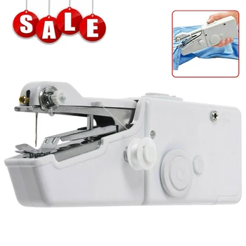 

Handheld Sewing Machine Quick Stitch Sew Needlework Cordless Clothes Fabrics Mini Sewing Machine With Sewing Kits