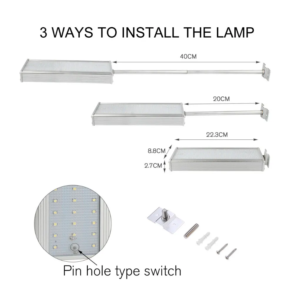 Luzes da Passarela Lâmpada de Parede Segurança ao ar Jardim Eco-friendly Solar Sensor Radar Ip65 Livre Casa 5 w Lanterna 48led Rua Luz 10 Luzes da passarela 48led jardim eco friendly