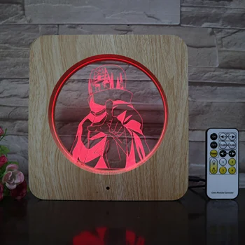 

Naruto Dragon ball Z Photo Frame 3D LED Lamp Plastic ABS Grain line Lamp USB Table Lamp for Room Decor for Holiday Day Gift