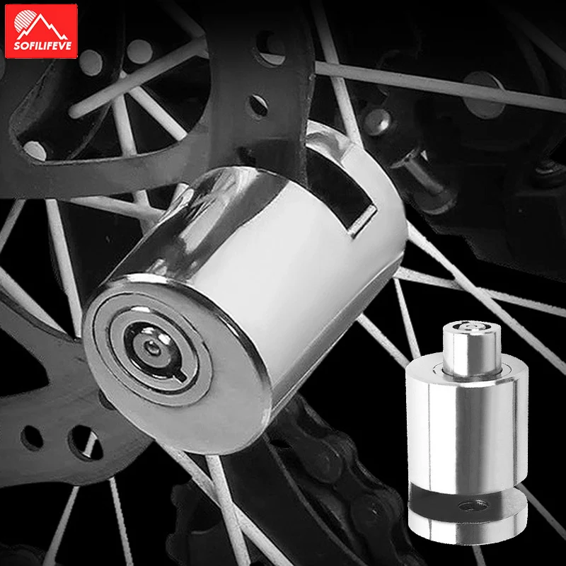 

Motorcycle Bike Disc Lock For M365 Electric Scooter Anti theft Steel Bicycle Lock MTB Road Mountain Bike Accessories Brake Lock