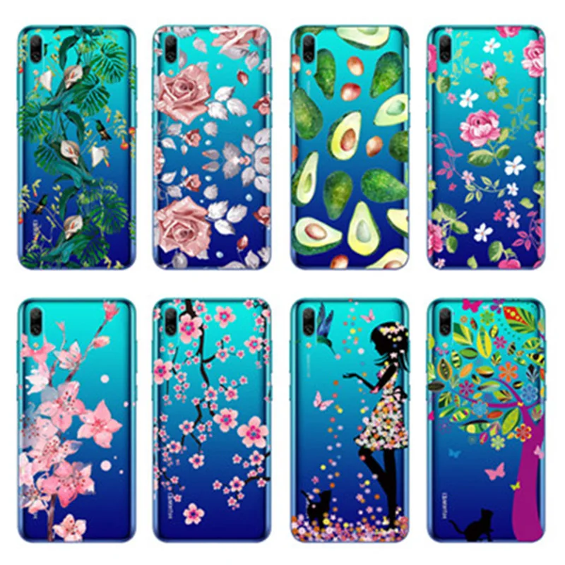 

For Huawei Y7 Pro 2019 Case Cover Clear Transparent Soft Phone Case for Huawei Enjoy 9 Y7 Pro 2019 Enjoy9 Coque Fundas Bumper