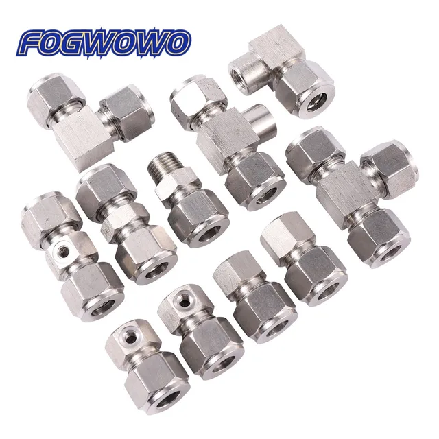 Nagynyomású Rozsdamentes Acél 1/8 "Női Szálkonvertálás 3/8" Nem Csúszás Záró Csatlakozó Kerti Porlasztási Öntöző Tömlő Illesztés