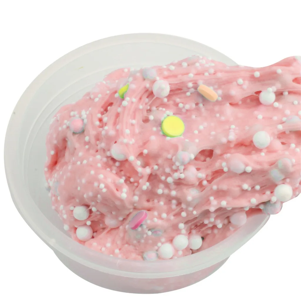 Fluffy Slime Supplies Stress Relief Toy Child Creativity Imagination Education toy Beautiful Color Colorful Slime toys #A