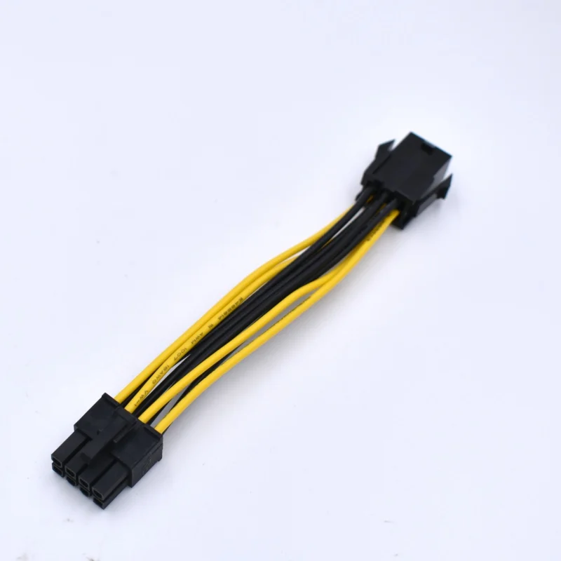 20 шт./лот 10 см 18AWG PCI E 6PIN к процессору ATX EPS 8PIN адаптер кабель питания|pci-e 6pin|cpu pci-epci-e