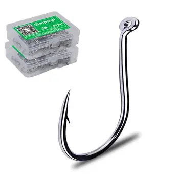 SPECIAL OFFER ❤️ 50pcs/1 Box Fish Hook Saltwater Fresh Water Carp Fishing Hooks Rig Fly Fishhoos Bait Fishing Tackle Size 9 8 To 4/0 5/0 6/0 - discount item 50% OFF Sports & Entertainment