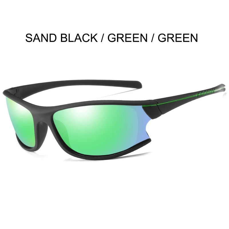 BLACK-GREEN-GREEN SIMPRECT UV400 поляризованные солнцезащитные очки мужские зеркальные красные Квадратные Солнцезащитные очки Ретро Винтажные Солнцезащитные очки для мужчин антибликовые очки - Цвет линз: BLACK-GREEN-GREEN