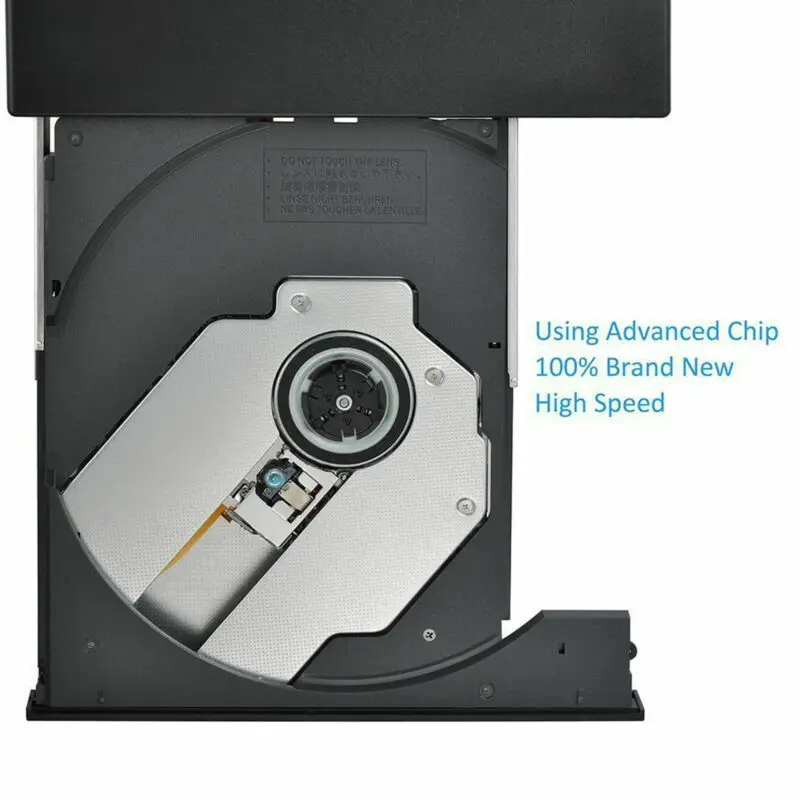 USB 2,0 Внешний DVD-RW CD-RW Пишущий привод для компьютера ноутбука