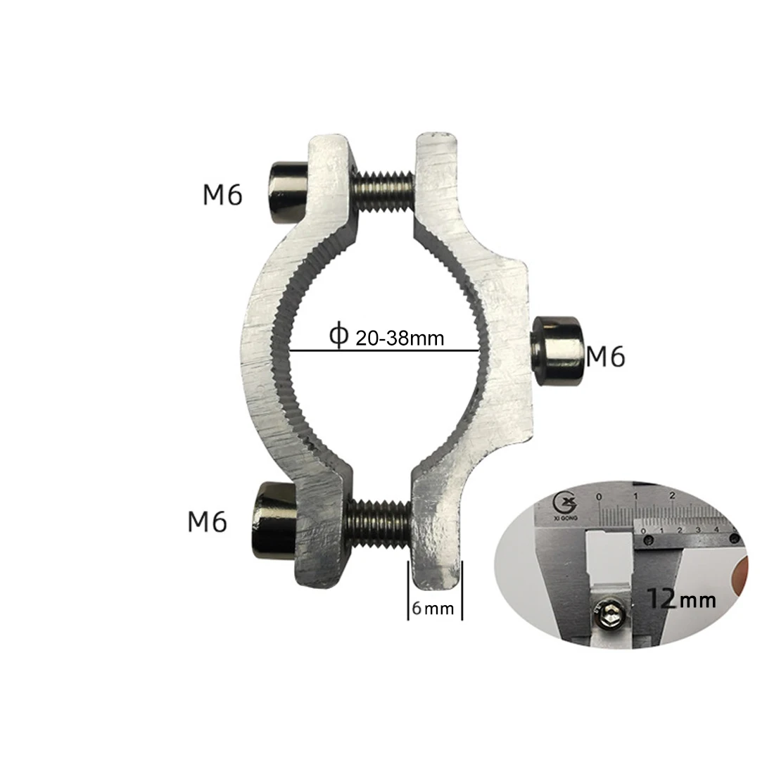 Bike Motorcycle Headlight Spotlight Mount Holder Handlebar Fixed Clamp Bracket Clip M5/M6 Screw Front Light Fixed Tool headlight holder