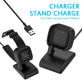

Fast Charging Cable Box for Fitbit Versa2 Smart Watch Portable 1m USB Charging Charger Protective Case for Fitbit Versa 2 watch